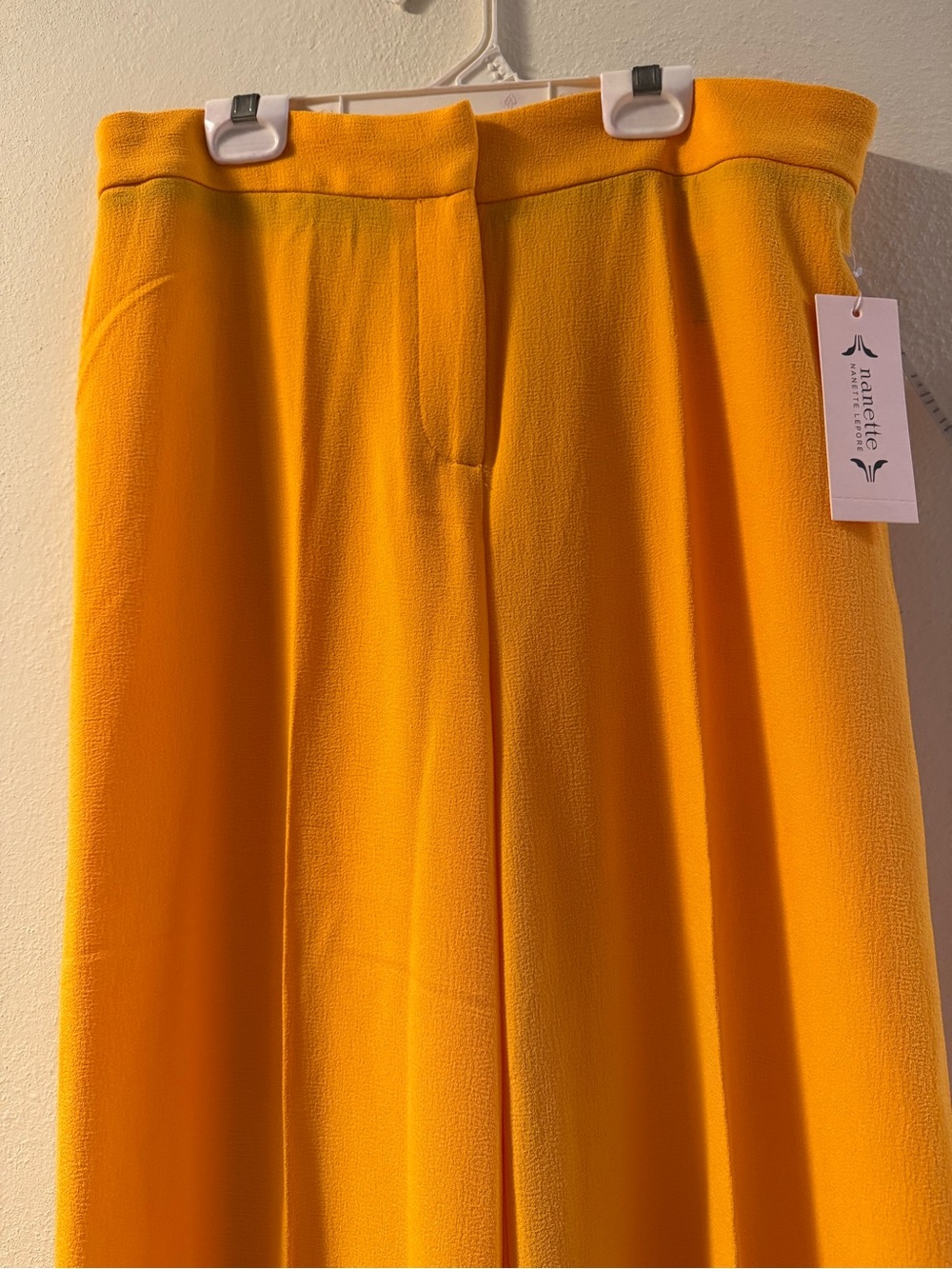 Nanette Lepore Bright Orange Wide-Leg Pants